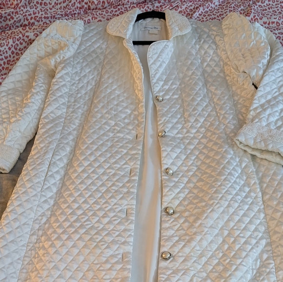 Circa 1950's Authentic Christian Dior Housecoat / Robe - Picture 7 of 16